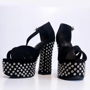 Jeffery Campbell 70's inspired platform pumps